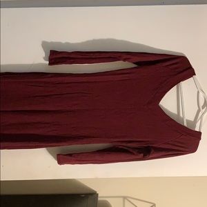 Wine midi dress